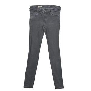 AG Adriano Goldschmied Women's 29R The Legging Black Super Skinny Jeans